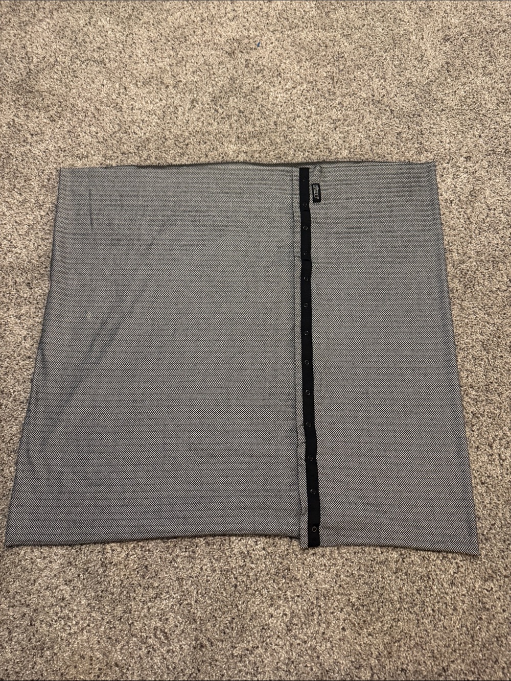 Nursing Cover Infinity Scarf with Black Button Trim